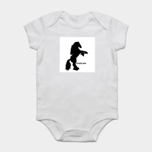 Friesian Horse Baby Bodysuit